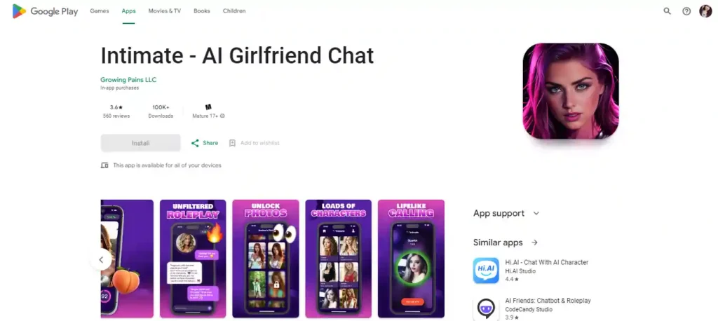 Intimate-AI Girlfriend