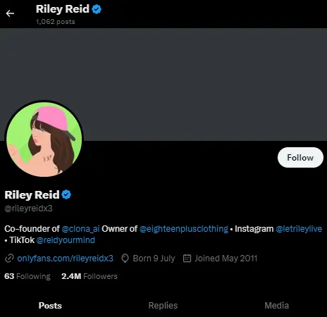 Riley Reid Twitter