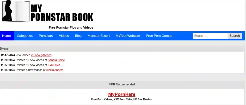 MyPornStarBook