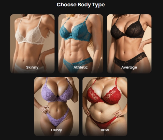 Candy AI - AI Character Body type