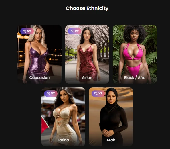 Candy AI - AI Character Ethnicity