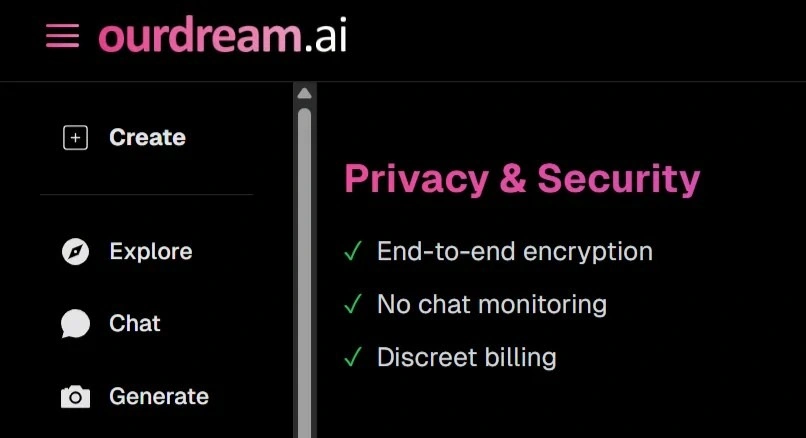 Ourdream.ai Privacy & Security